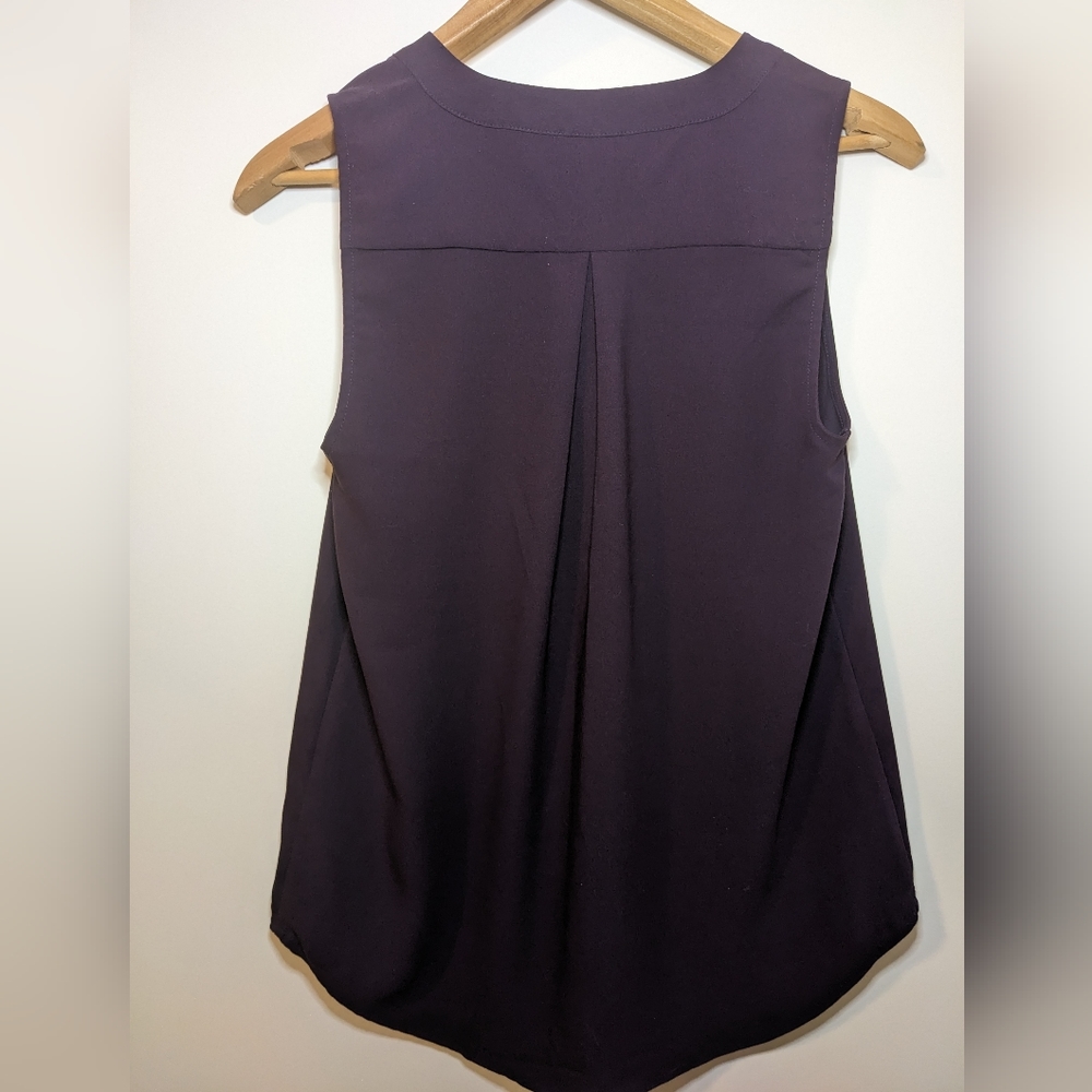 Purple V-Neck Top - Picture 2 of 4